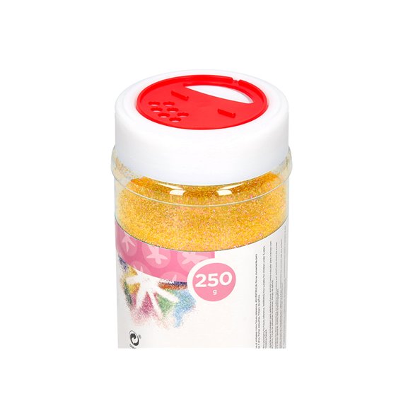 Purpurina Liderpapel Fantasia Color Metalico Amarillo Pastel Bote De 250 Gr