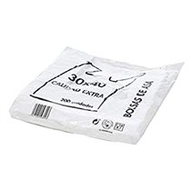 Bolsa Camiseta Reciclada 70% Blanca 50 Mc 30X40 Cm Apta Legislacion De Bolsas 2021