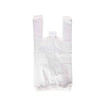 Bolsa Camiseta Reciclada 70% Blanca 50 Mc 42X53 Cm Apta Legislacion De Bolsas 2021