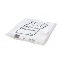 Bolsa Camiseta Reciclada 70% Blanca 50 Mc 42X53 Cm Apta Legislacion De Bolsas 2021
