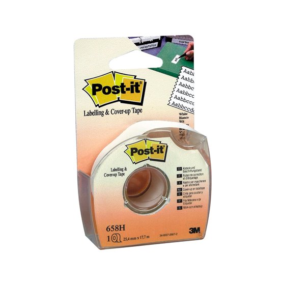 Cinta Adhesiva Post-It 18Mx25 Mm 6 Lineas En Portarrollos Especial Para Ocultar Y Etiquetar