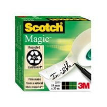 Cinta Adhesiva Scotch Magic Invisible 33 Mt X 19 Mm Pack De 6 Unidades