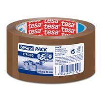Cinta Adhesiva Tesa Marron Strong 66 Mt X 50 Mm Para Embalaje Bajo Ruido