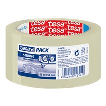 Cinta Adhesiva Tesa Transparente Strong 66 Mt X 50 Mm Para Embalaje Bajo Ruido