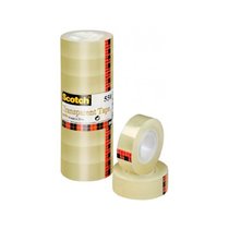 Cinta Adhesiva Scotch Acordeon 550 33 Mt X 19 Mm Pack De 8 Unidades