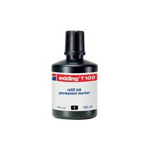 Tinta Rotulador Edding T-100 Negro Bote 100 Ml