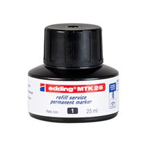 Tinta Rotulador Edding Mtk25 Con Sistema Capilar Color Negro Bote 25 Ml