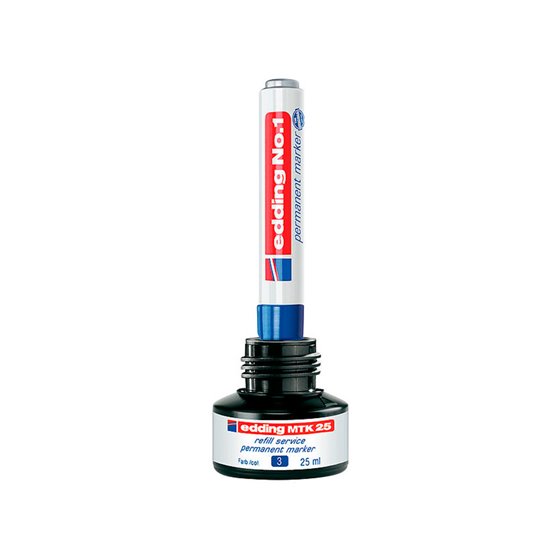 Tinta Rotulador Edding Mtk25 Con Sistema Capilar Color Negro Bote 25 Ml
