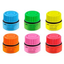 Tinta Rotulador Faber Castell Textliner Fluorescente 1549 Con Sistema Capilar Color Amarillo Bote 30 Ml