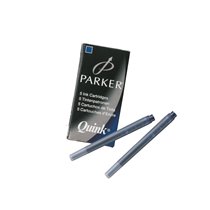 Tinta Estilografica Parker Azul Permanente Caja De 5 Cartuchos