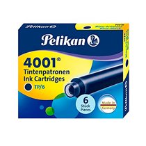 Tinta Estilografica Pelikan Tp6 Azul / Negro Caja De 6 Cartuchos