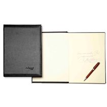 Libro De Firmas Autograph 6876 Tapa Acolchada Negra 305X210 Mm
