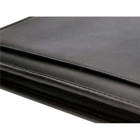 Carpeta Portafolios Cremallera Con Bolsa Para Movil Y Tarjetero Color Negro 260X355 Mm