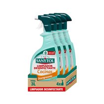 Limpiador Desinfectante Sanytol Para Cocinas Con Pistola Pulverizadora Bote De 750 Ml