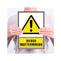 Pictograma Archivo 2000 Riesgo Indeterminado Pvc Amarillo Luminiscente 210X297 Mm