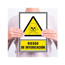 Pictograma Archivo 2000 Riesgo De Intoxicacion Pvc Amarillo Luminiscente 210X297 Mm