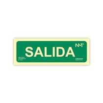 Pictograma Archivo 2000 Salida Pvc Verde Luminiscente 300X105 Mm Pack De 2 Unidades