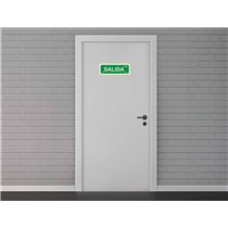 Pictograma Archivo 2000 Salida Pvc Verde Luminiscente 300X105 Mm Pack De 2 Unidades