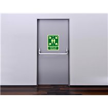 Pictograma Archivo 2000 Punto De Reunion Pvc Verde Luminiscente 224X300 Mm
