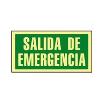 Pictograma Syssa Señal De Salida De Emergencia En Pvc Fotoluminiscente 297X148 Mm