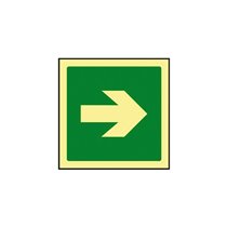 Pictograma Syssa Señal De Via De Evacuacion En Pvc Fotoluminiscente 224X224 Mm