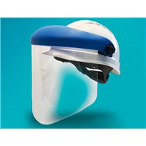 Pantalla Para Casco Faru A20C Con Visera Y Protector Barbilla Azul 200X300 Mm