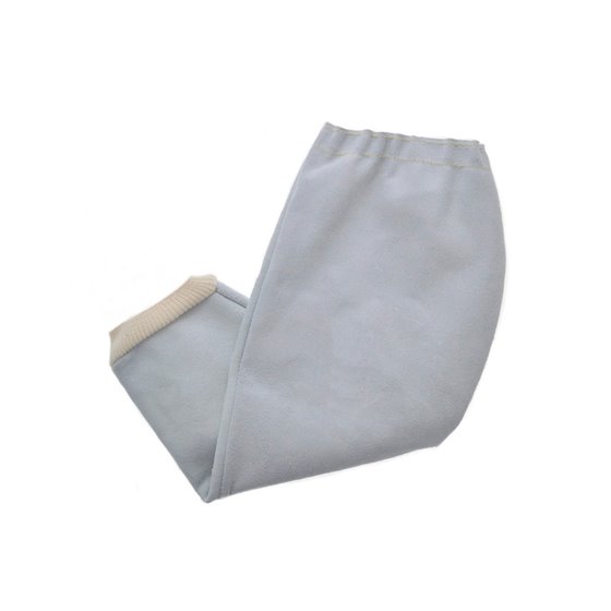 Manguito Para Soldador Faru Cuero Al Cromo Puño Elastico Y Cordon Sujecion Superior