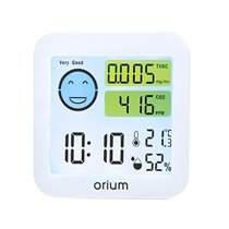 Medidor De Aire Orium Quaelis 20 Medidor De Co2 Y Cov Superficie 30 M2 Pantalla Lcd Color Blanco 8X2,5 X 8 Cms