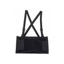 Cinturon Antilumbago Faru Elastico Con Tirantes Talla Xl Color Negro