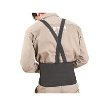 Cinturon Antilumbago Faru Elastico Con Tirantes Talla Xl Color Negro