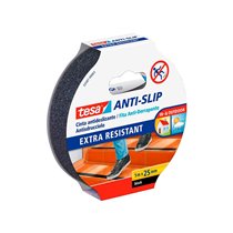 Cinta Antideslizante Adhesiva Tesa Uso Interior / Exterior Color Negro 5 Mt X 25 Mm
