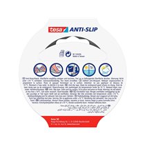 Cinta Antideslizante Adhesiva Tesa Uso Interior / Exterior Color Negro 5 Mt X 25 Mm