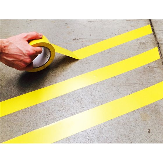 Cinta Adhesiva Tarifold Para Marcaje Y Señalizacion De Suelo 33 Mt X 50 Mm Color Amarillo