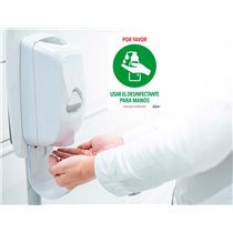 Señal Adhesiva Avery Usar El Desinfectante Para Las Manos Din A4 Resistente A Los Rayos Uv Pack De 2 Unidades