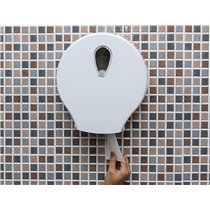Dispensador Papel Higienico Dahi Jumbo Abs Color Blanco 326X304X125 Mm