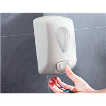 Dispensador Gel Lavamanos Dahi Abs Color Blanco Capacidad 0,9L 210X128X90 Mm