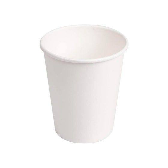 Vaso De Carton Biodegradable Blanco 220 Cc Paquete De 50 Unidades
