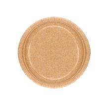Plato Carton Biodegradable Marron 22 Cm Paquete De 100 Unidades