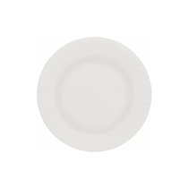 Plato Papel Reciclable Blanco 18 Cm Paquete 100 Unidades