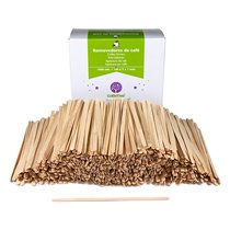Paletina Agitadora De Madera 14 Cm Para El Cafe Con Funda Individual Bolsa De 1000 Unidades