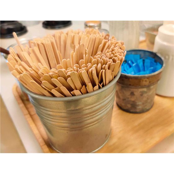 Paletina Agitadora De Madera 14 Cm Para El Cafe Con Funda Individual Bolsa De 1000 Unidades