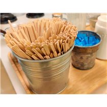 Paletina Agitadora De Madera 14 Cm Para El Cafe Con Funda Individual Bolsa De 1000 Unidades