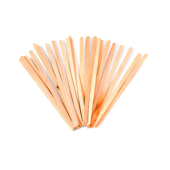 Paletina Agitadora De Madera 14 Cm Para El Cafe Con Funda Individual Bolsa De 1000 Unidades