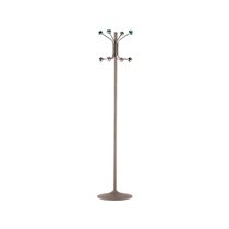 Perchero Metalico Pie 8 Colgadores Color Gris 177X38 Cm