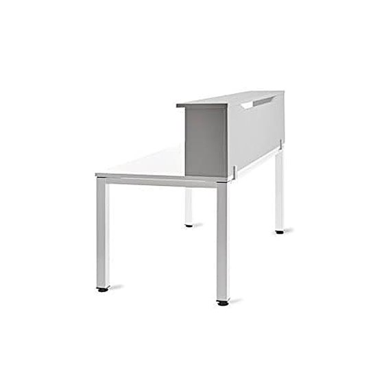 Mostrador De Altillo Rocada Valido Para Mesas Work Metal Executive 100X30X40 Cm Acabado An02 Gris/Gris