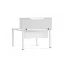 Mostrador De Altillo Rocada Valido Para Mesas Work Metal Executive 100X30X40 Cm Acabado Aw04 Blanco/Blanco