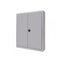 Armario Metalico Rocada Dos Puertas Batientes Incluye Dos Balda 102X105X45 Cm Acabado Ac00 Gris/Gris