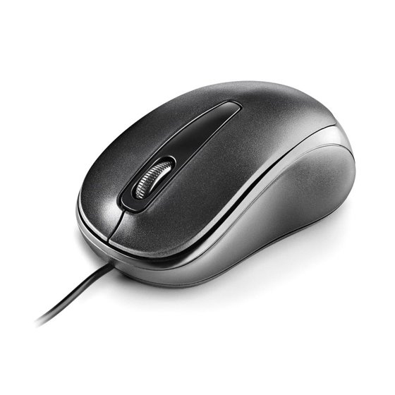 Raton Ngs Easy Delta Optico Con Cable 1200 Dpi Receptor Usb 2 Botones Ambidiestros Color Negro