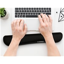Reposamuñecas Q-Connect Memory Foam Para Teclado Color Negro 460X85X25 Mm