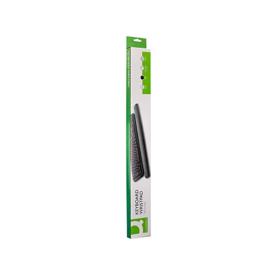 Reposamuñecas Q-Connect De Gel Para Teclado Color Negro 525X60X20 Mm